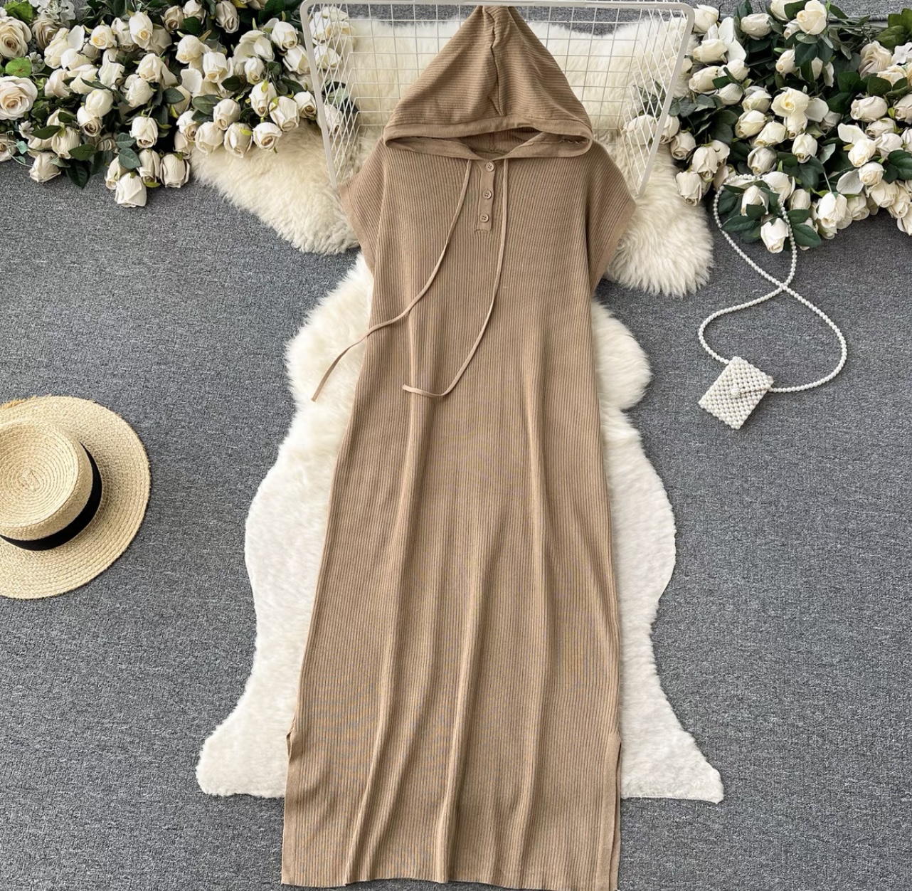 Warm cuddles hoodie dress KD127 images
